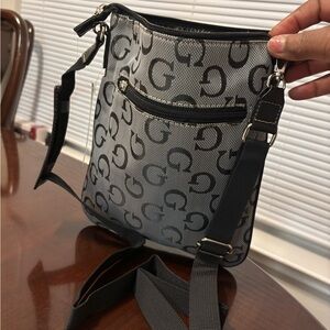 Stylish Black and Gray Crossbody Bag